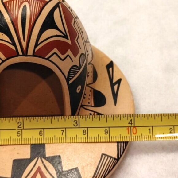 Vintage Native American Pottery Horno (oven) Hand Painted - Picture 7 of 8